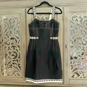 Carolina Herrera black silk lined dress 10